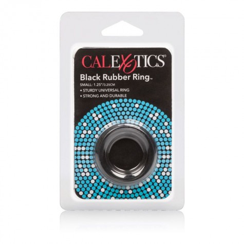 Чёрное эрекционное кольцо Black Rubber Ring