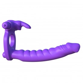 Эрекционное кольцо для двойного проникновения Silicone Double Penetrator Rabbit