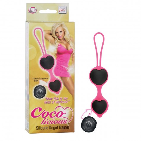 Чёрные вагинальные шарики из силикона Coco Licious Kegel Balls